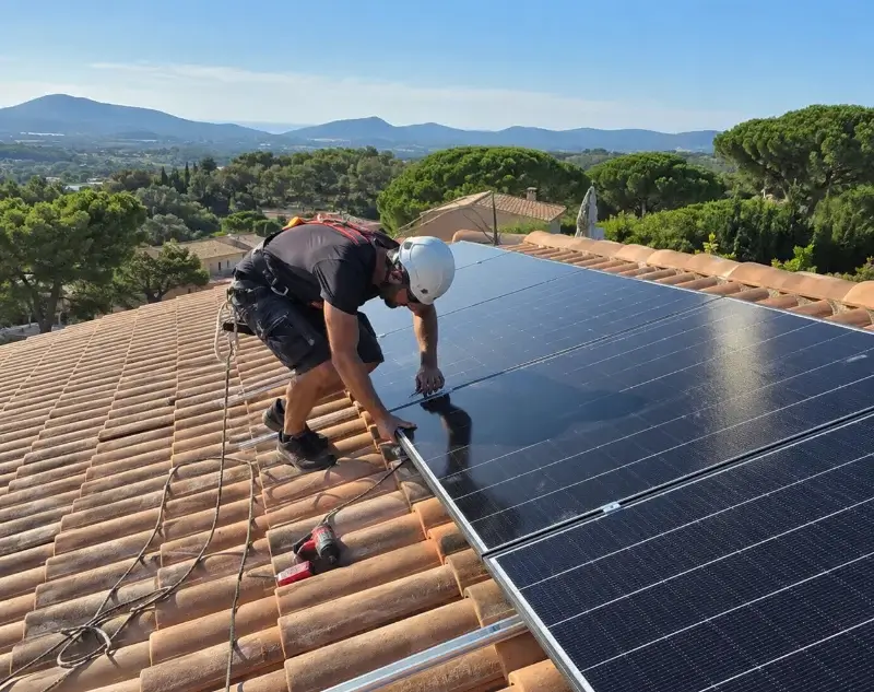 Installateur panneaux solaires Lizio — pose photovoltaïque sur toiture