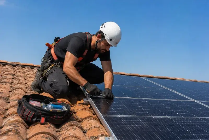 Maintenance et monitoring de panneaux solaires à Lizio